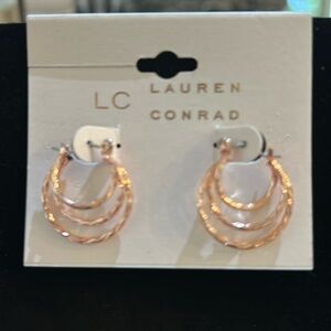 LC Lauren Conrad hoop earrings NWT